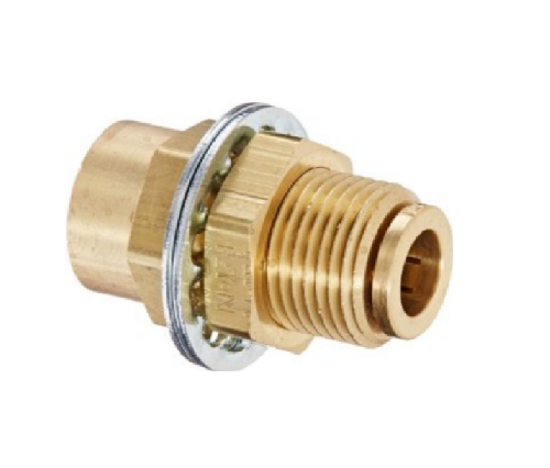 1586 D.O.T Push in Female Bulkhead Union