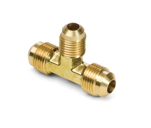 44# SAE 45 ° Gesmeed Flare Brass Union T -shirtingen