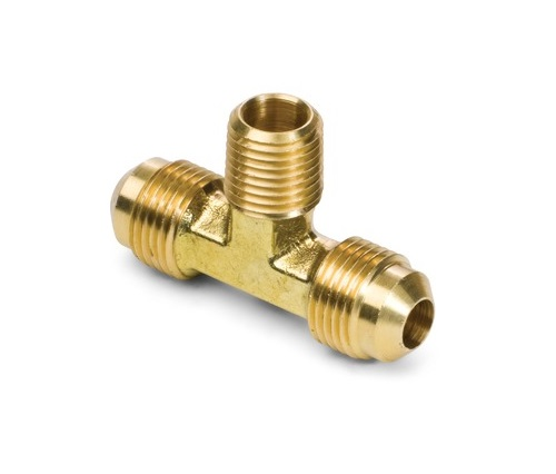 45# SAE 45 ° Flare Brass gesmeed mannelijke tak T -shirt