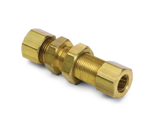 74# Brass Bulkhead Union Compressiefittingen