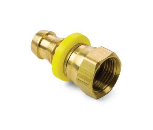 284 PUSH -ON SLAND BAR BAR Barb naar vrouwelijke SAE 45 ° Swivel