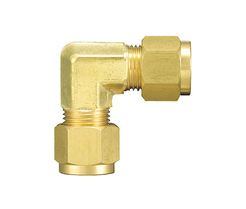 3/8 buisgrootte Compressie Unie elleboog
