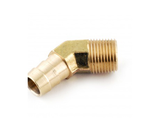 1/8 NPT x 1/4 Slang Barb Fitting 45 ° mannelijke elleboog