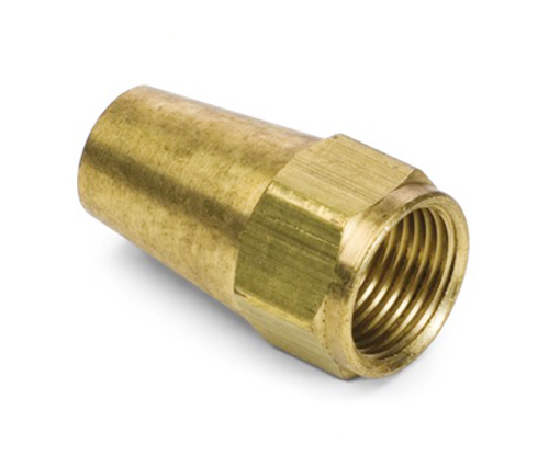 441# SAE 45 ° Flare Brass Fittingen lange staafmoer